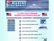 Tablet Screenshot of keysmarineelectronics.com